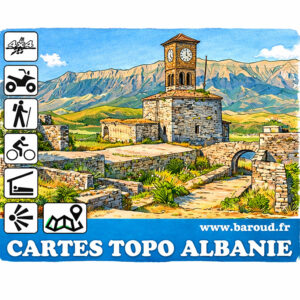 CARTE ALBANIE TOPO GARMIN