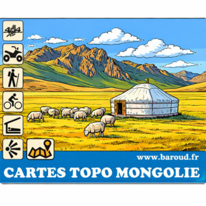CARTE MONGOLIE TOPO GARMIN