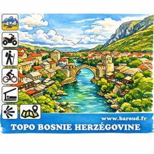 CARTE BOSNIE HERZÉGOVINE TOPO GARMIN