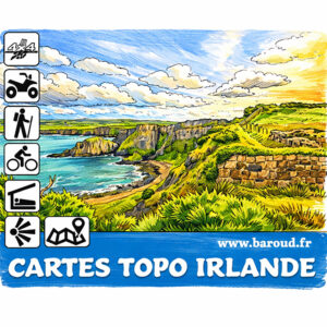 CARTE IRLANDE TOPO GARMIN