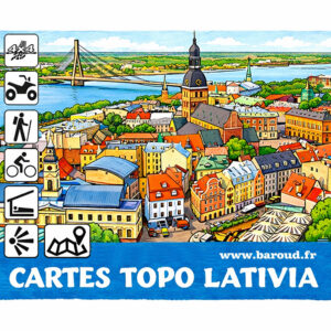 CARTE LATIVIA TOPO GARMIN