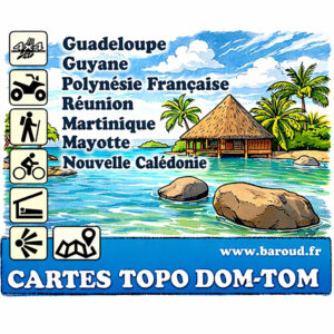 CARTE OUTRE MER DOM-TOM TOPO GARMIN