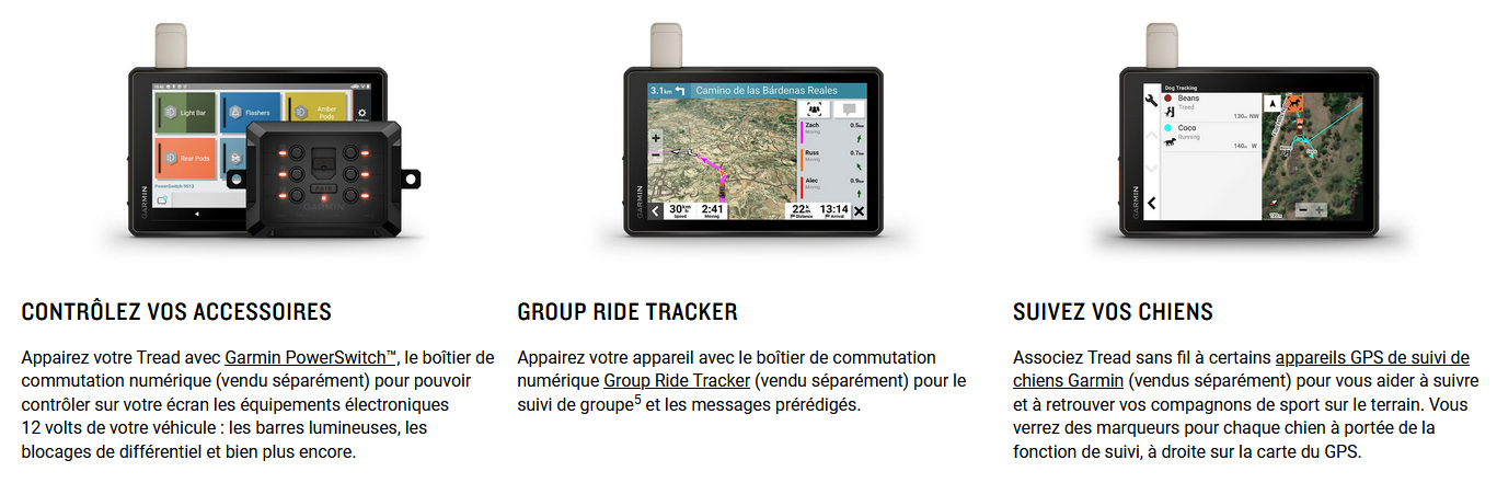 GPS GARMIN TREAD 5.5 Base Edition - Baroud