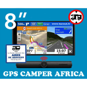 GPS CAMPER GARMIN EUROPE / AFRICA CAMPING-CAR et VANS 08 POUCES
