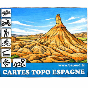 CARTE ESPAGNE TOPO GARMIN