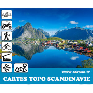 CARTE SCANDINAVIE TOPO GARMIN