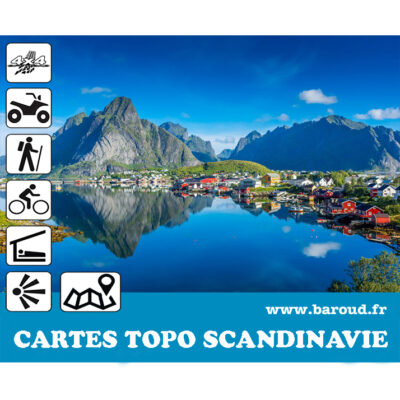 CARTE SCANDINAVIE TOPO GARMIN