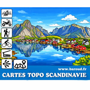 CARTE SCANDINAVIE TOPO GARMIN