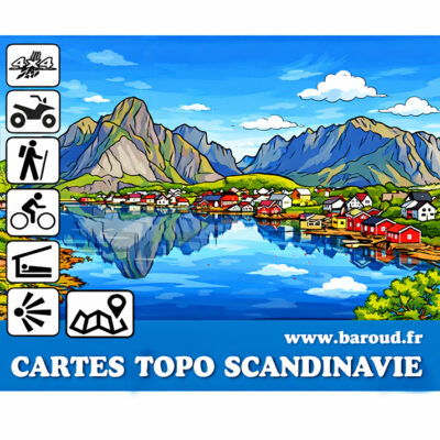 CARTE SCANDINAVIE TOPO GARMIN