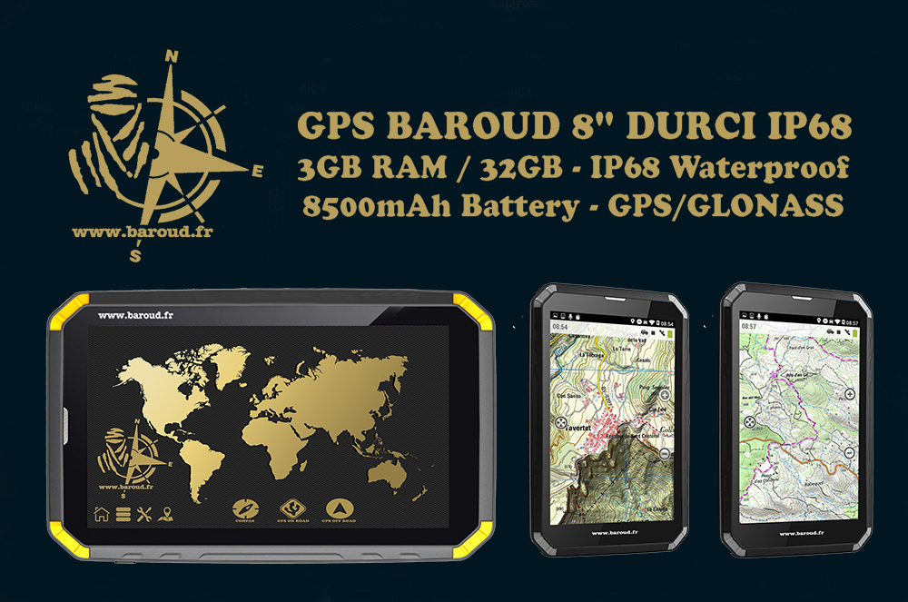 GPS BAROUD 8" IP68