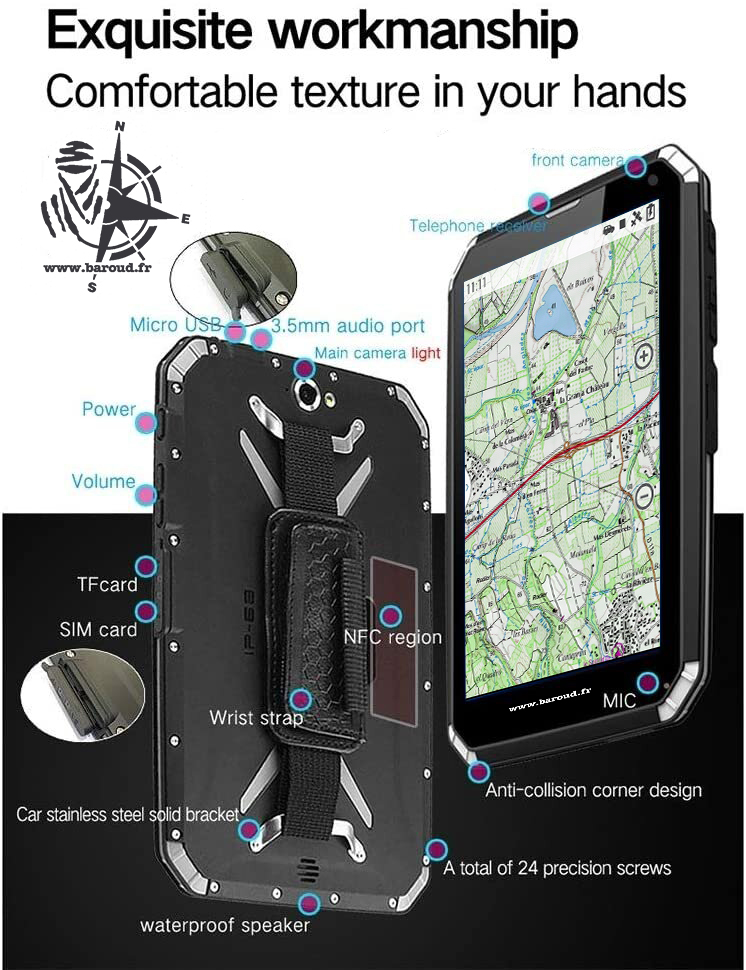 GPS BAROUD 8" IP68