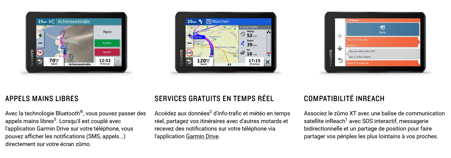 GPS GARMIN ZUMO XT