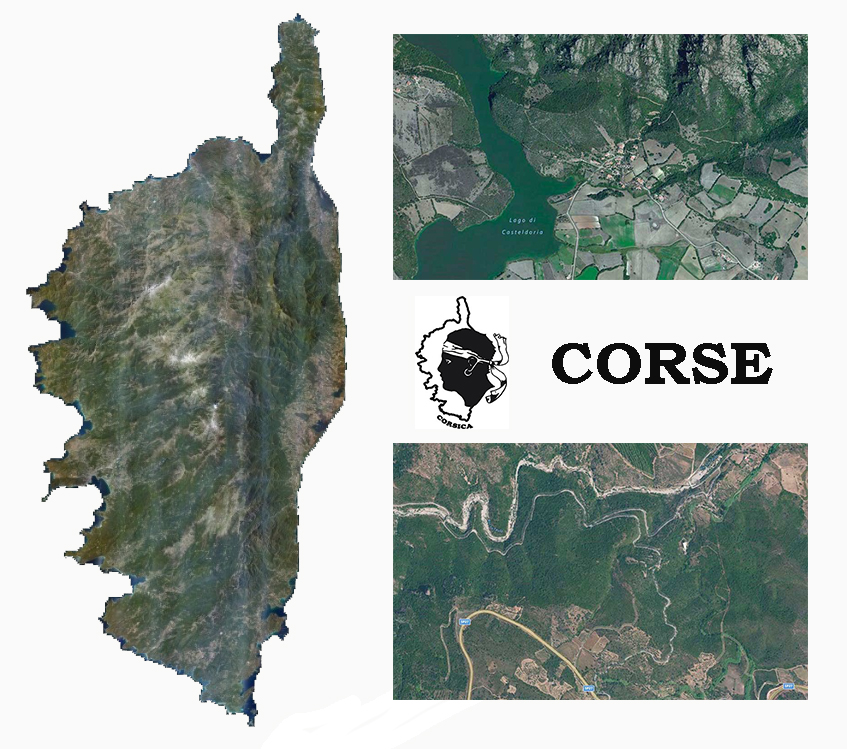 CARTES SATELLITES ORTHO CORSE