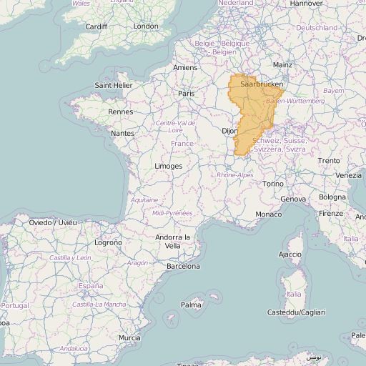 FRANCE ORTHO ZONES EST