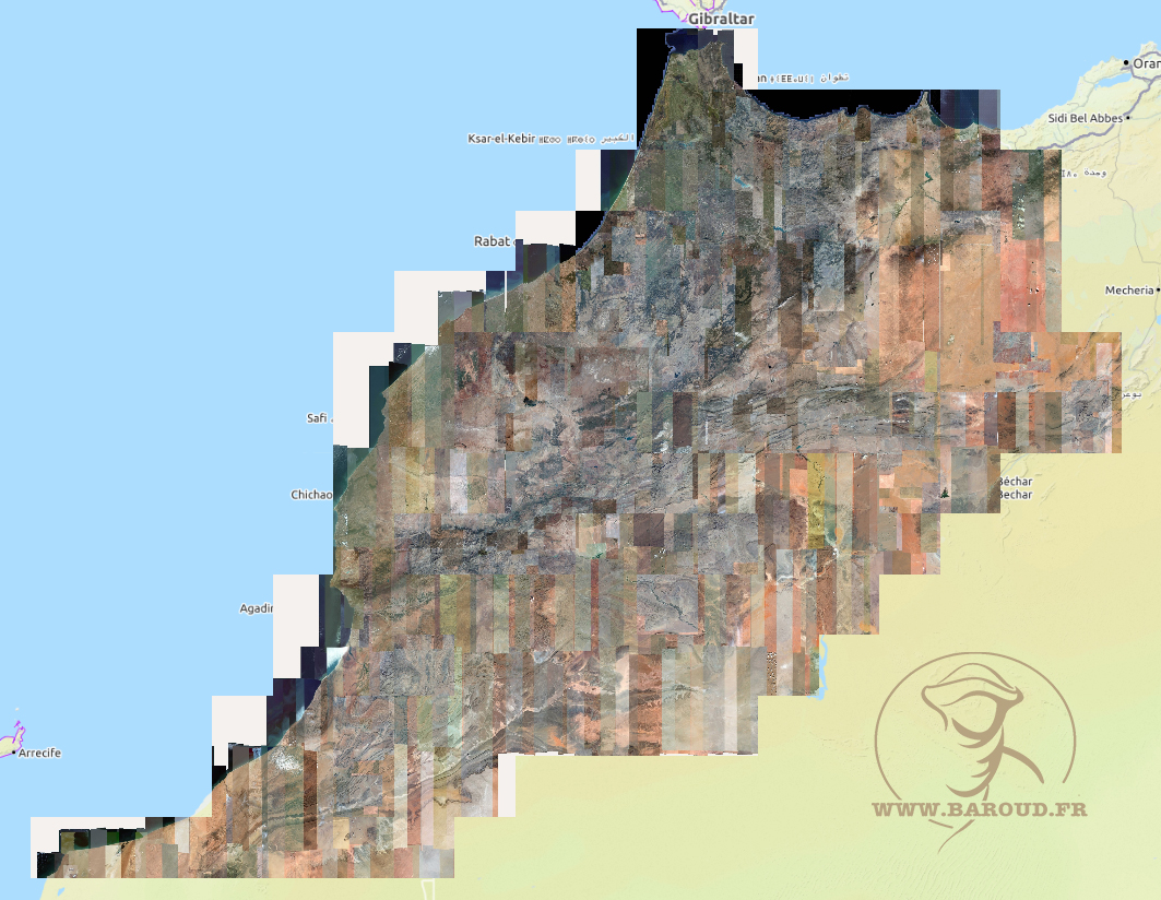 CARTES SATELLITES ORTHO MAROC