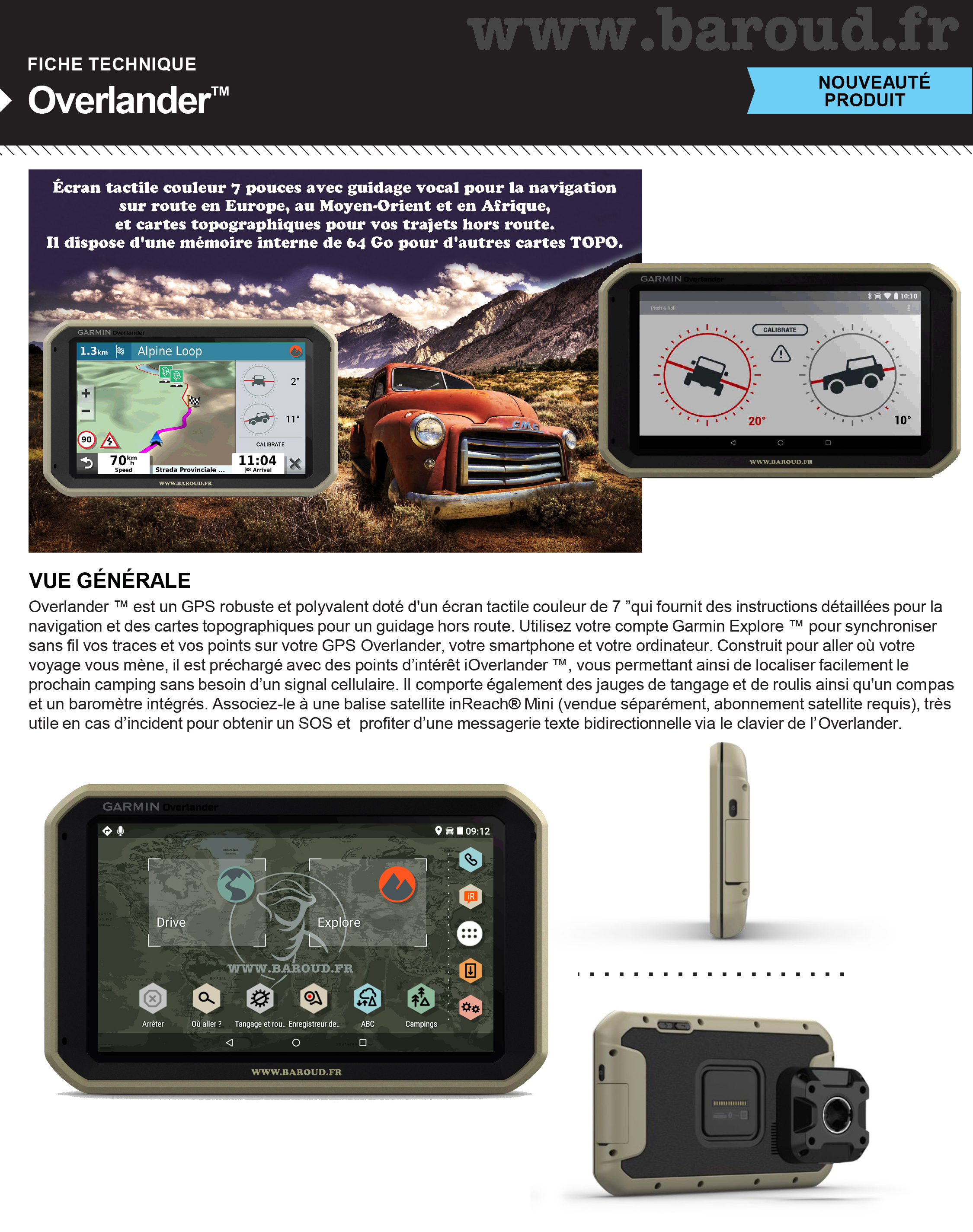 GPS GARMIN OVERLANDER