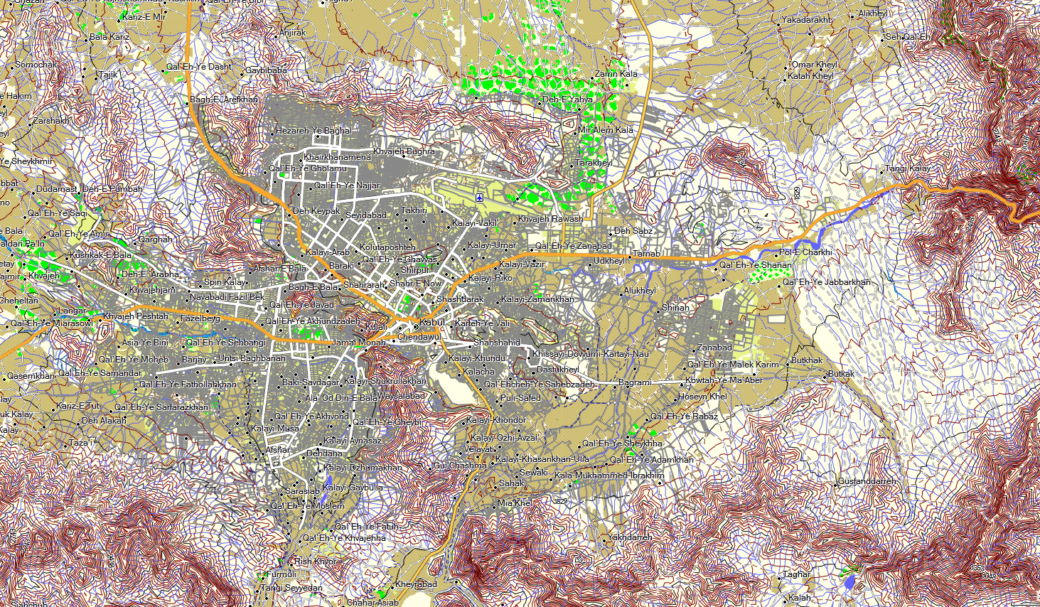 CARTE TOPO MAP GARMIN AFGHANISTAN