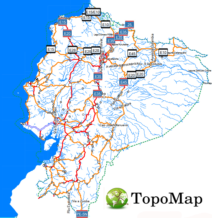 CARTE TOPO MAP GARMIN EQUATEUR