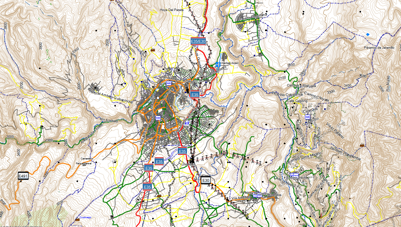 CARTE TOPO MAP GARMIN EQUATEUR