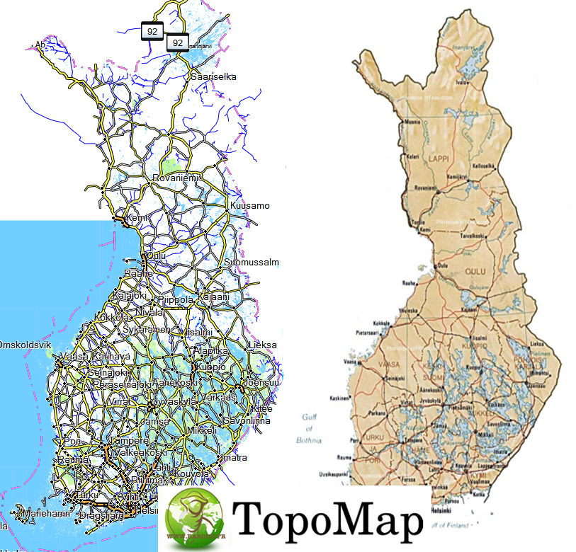 CARTE TOPO MAP GARMIN FINLANDE