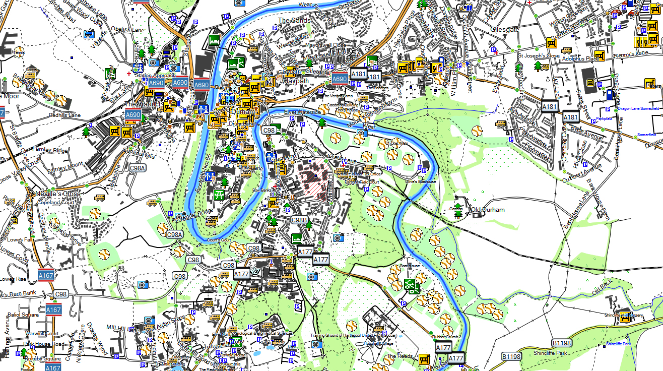 CARTE TOPO MAP GRANDE BRETAGNE