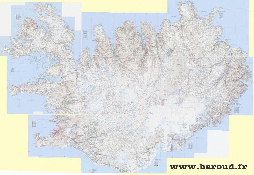 CARTES TOPO ISLANDE