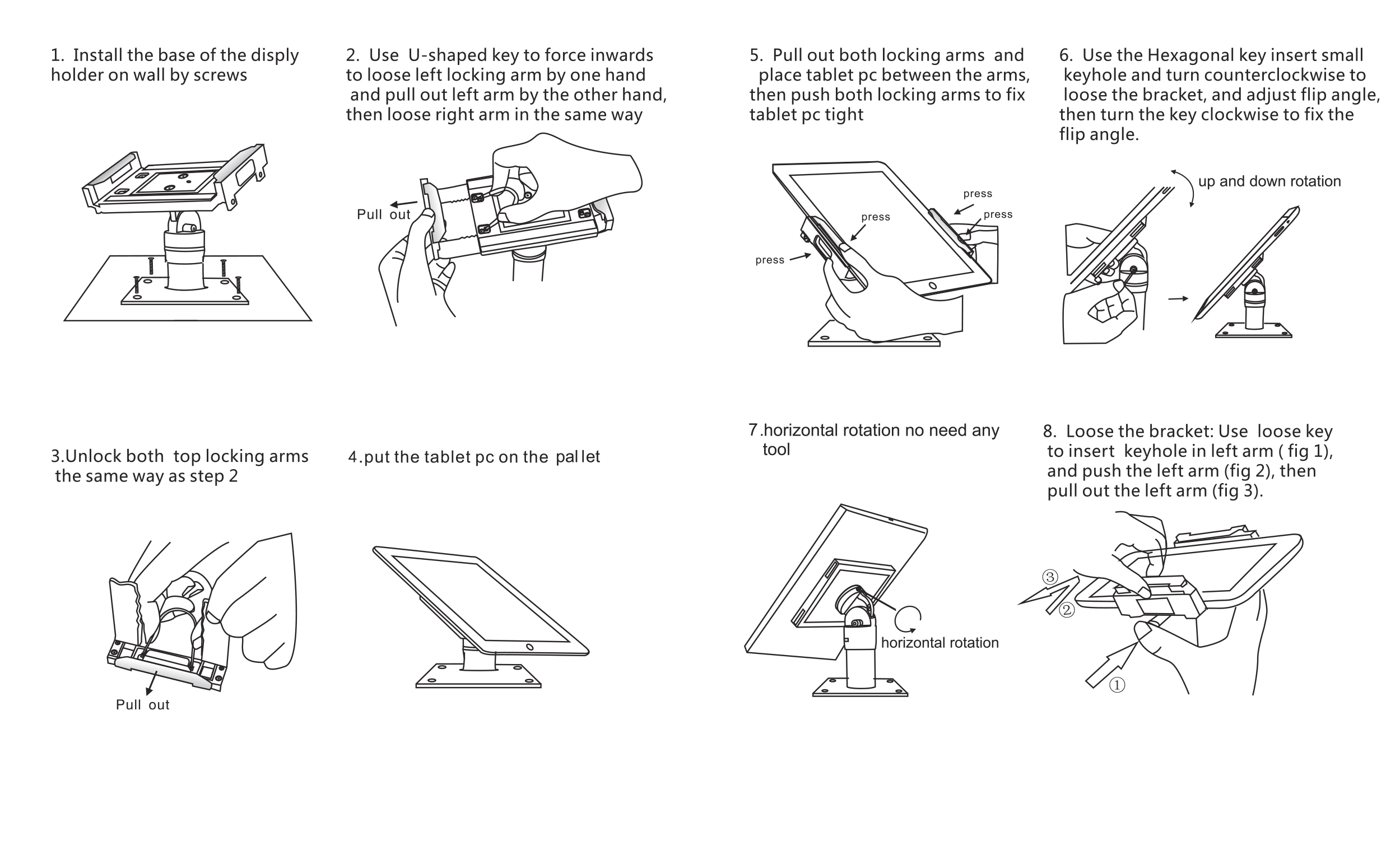 lSUPPORT ROBUSTE METAL TABLETTES