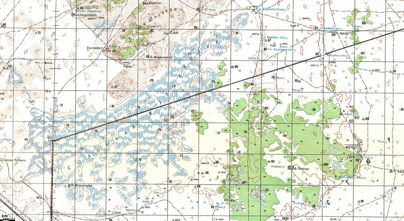 CARTES TOPO KAZAKHSTAN