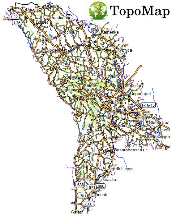 CARTE TOPO MAP GARMIN MOLDAVIE