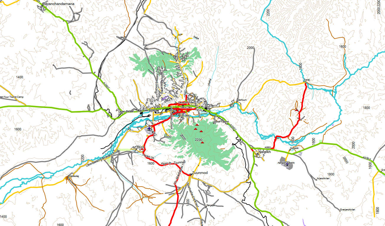 CARTE TOPO MAP GARMIN MONGOLIE