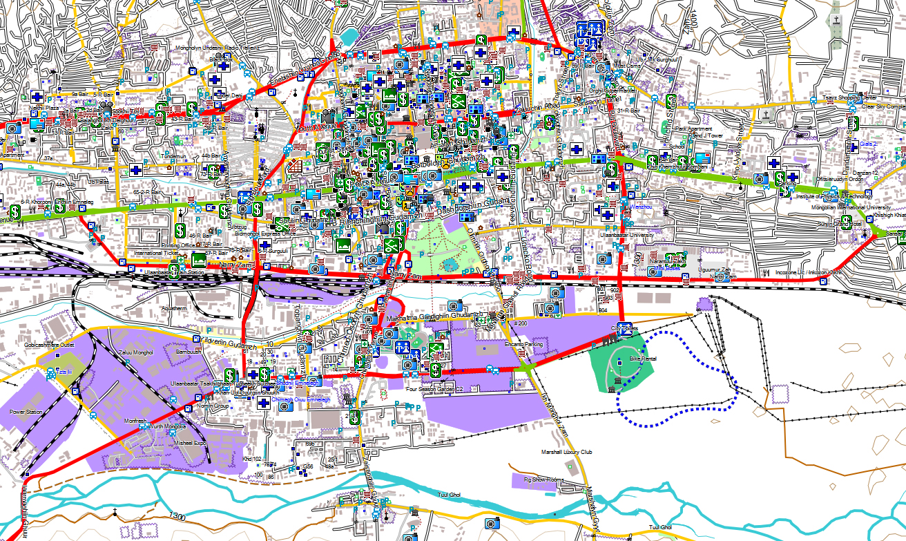 CARTE TOPO MAP GARMIN MONGOLIE