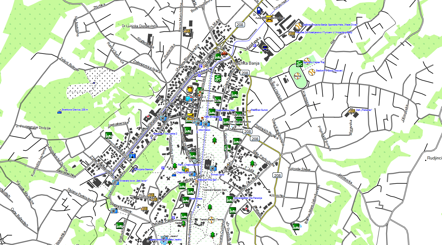 CARTE TOPO MAP GARMIN SERBIE