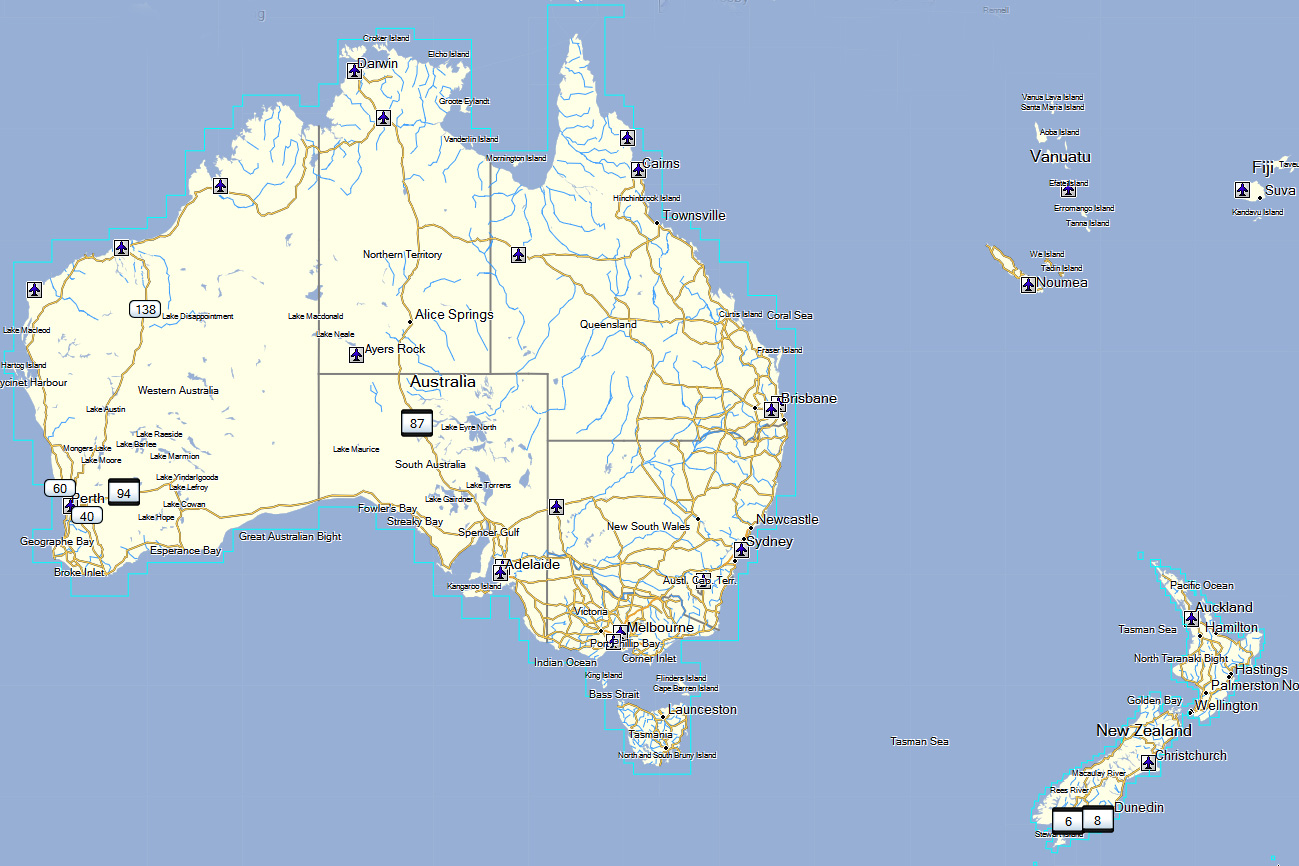 cartes gps garmin,TOPO Australie et Nouvelle-Zélande