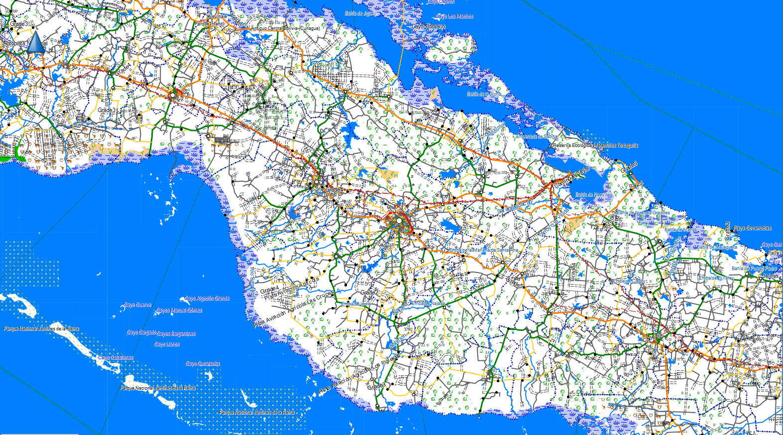 CARTE TOPO MAP CARAIBES