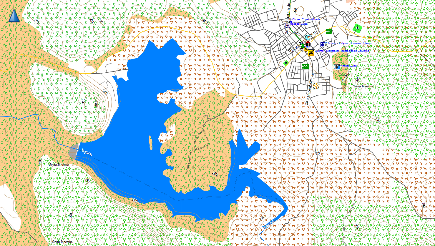 CARTE TOPO MAP CARAIBES