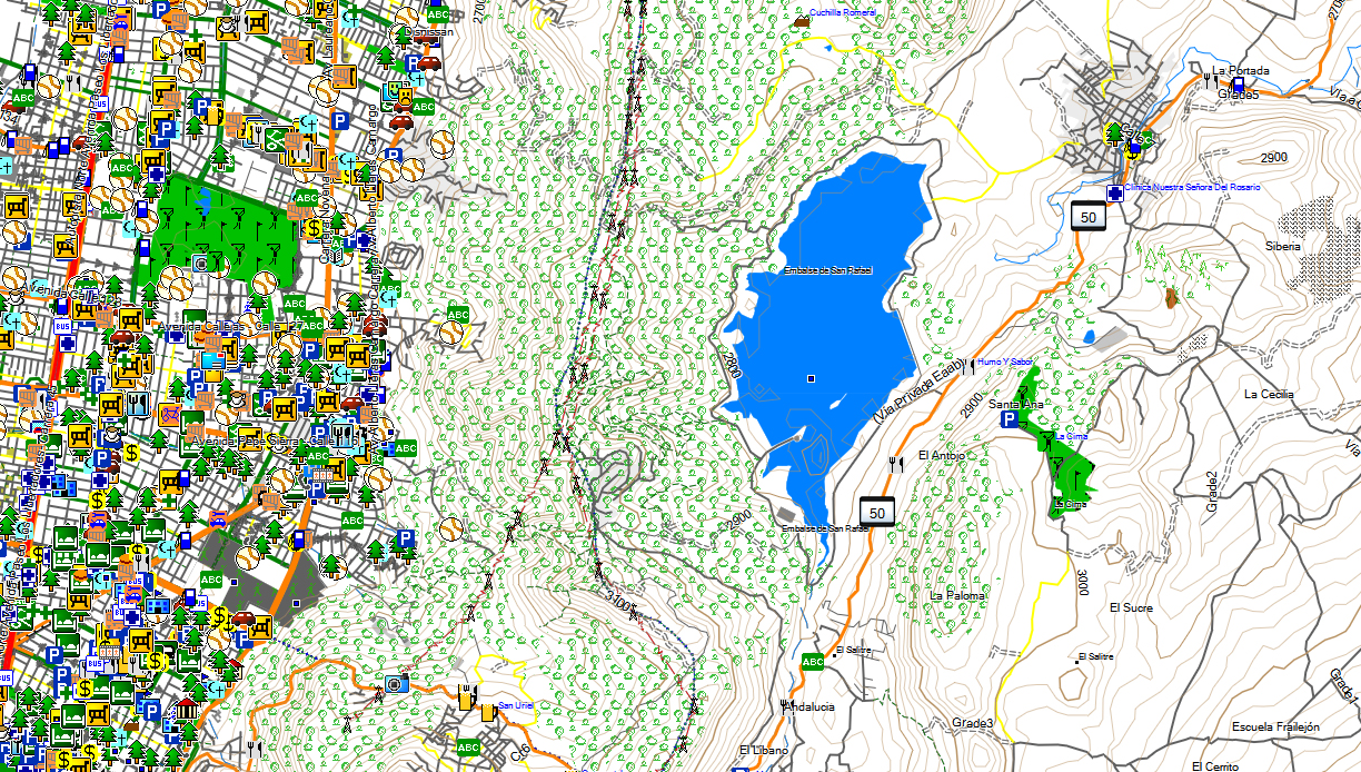 CARTE TOPO MAP GARMIN COLOMBIE