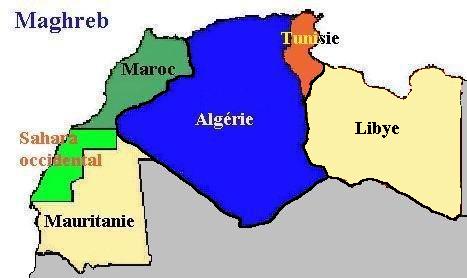 TOPO MAP GARMIN MAGHREB ALGERIE MAROC MAURITANIE LIBYE TUNISIE