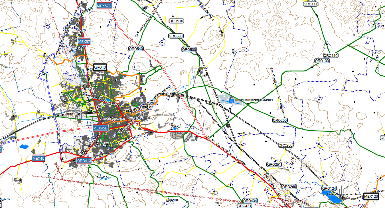 CARTE TOPO MAP GARMIN MEXIQUE