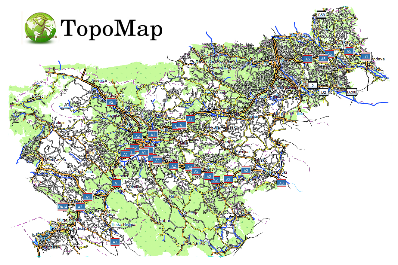 CARTE TOPO MAP GARMIN SLOVENIE